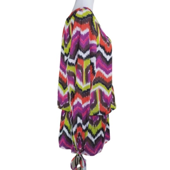 Trina Turk Multi Colored Elastic Waist Tunic Womens XS - Picture 2 of 8